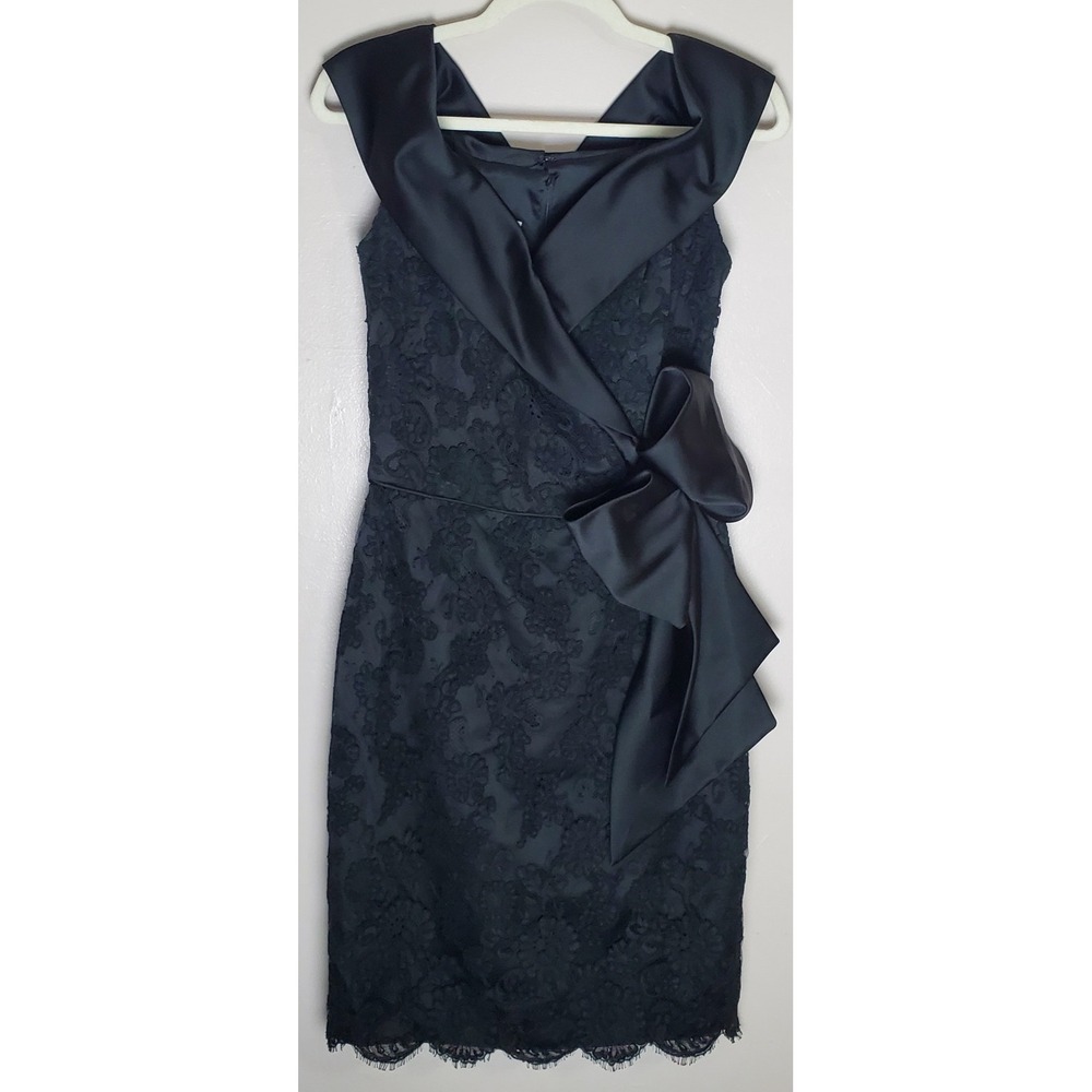 Vintage Prom Chris Kole Black Lace Dark Romantic Coquette Grunge Short Dress 12